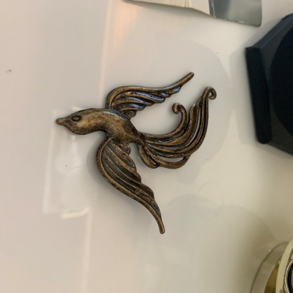 Pendant Eagle Brass Look Fashion Jewelry.